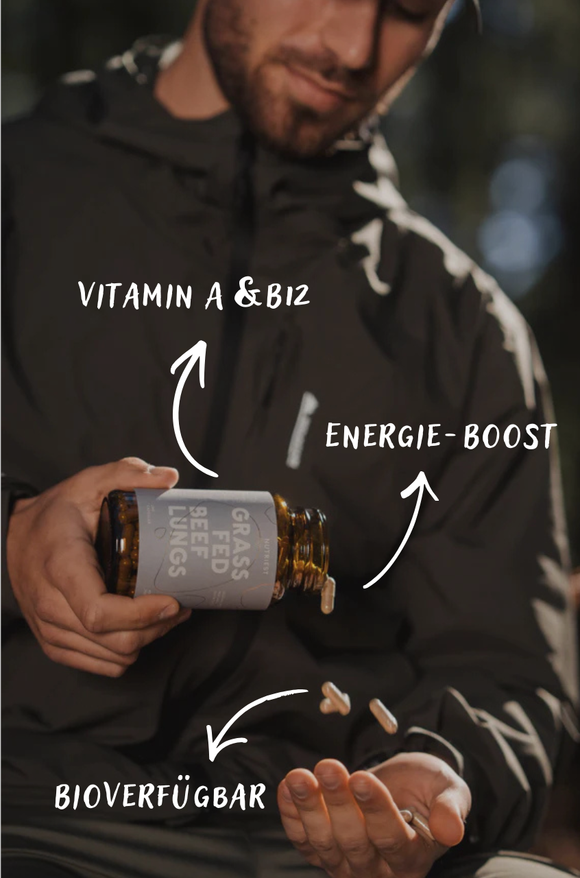 Capsule di Polmoni di Manzo da Pascolo Biologico Essiccati