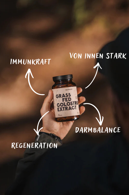 Extracto de Calostro de Res de Pastoreo Seco en Cápsulas