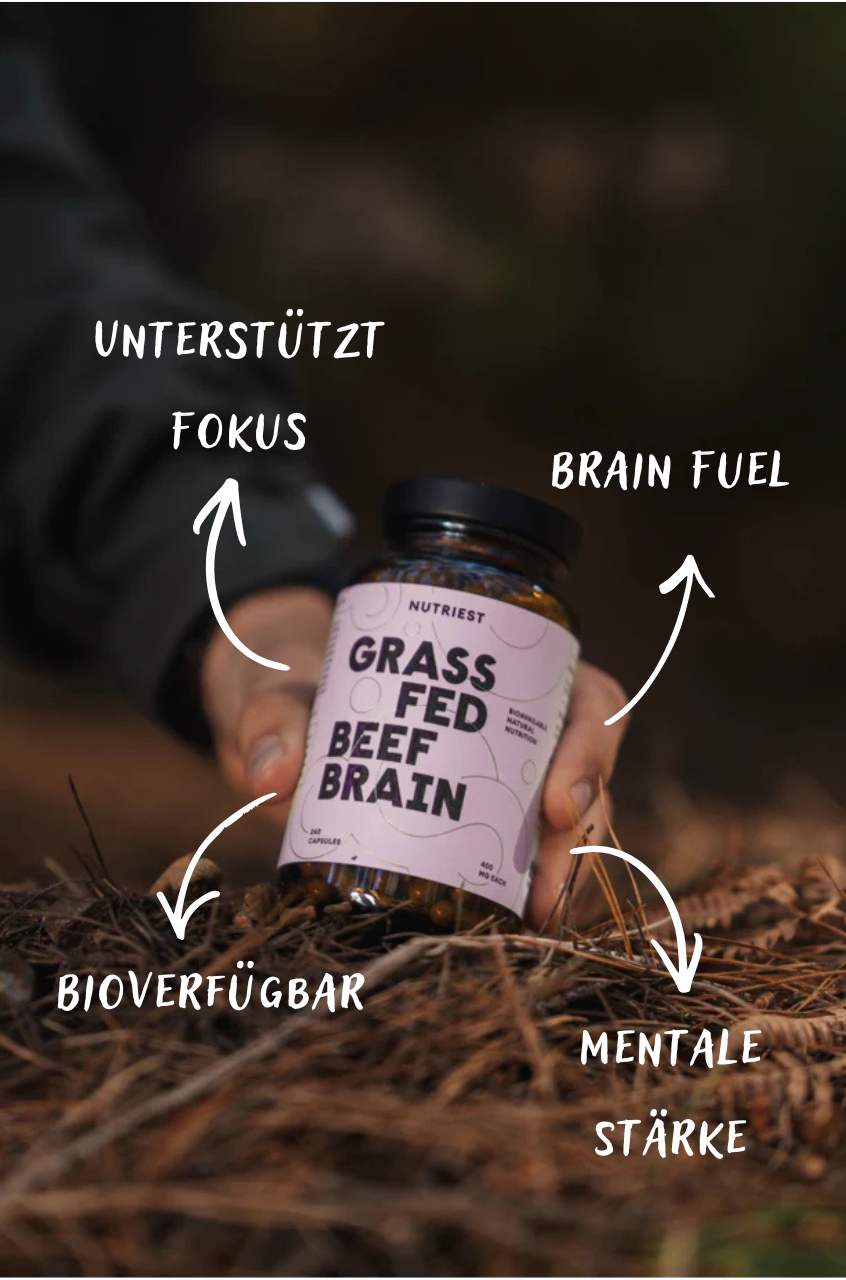 Cerebro de Res de Pastoreo Seco en Cápsulas