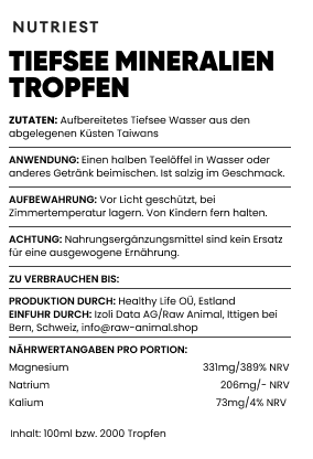 Gouttes de minéraux des profondeurs marines