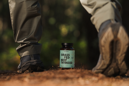 Dried Organic Pasture-Raised Beef Thyroid in Capsules