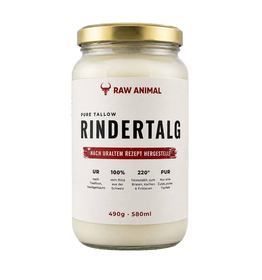 Rindertalg vom Weiderind – reines Bratfett im Glas