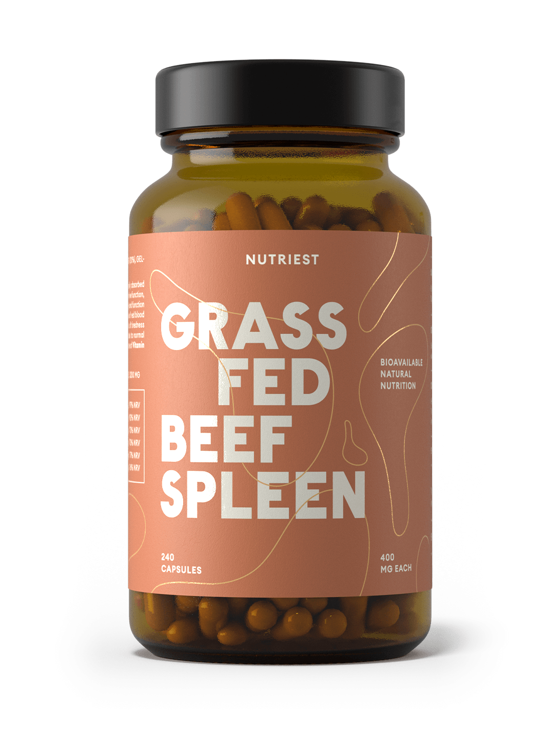 Getrocknete Bio Weiderind Milz in Kapseln online kaufen | Raw Animal