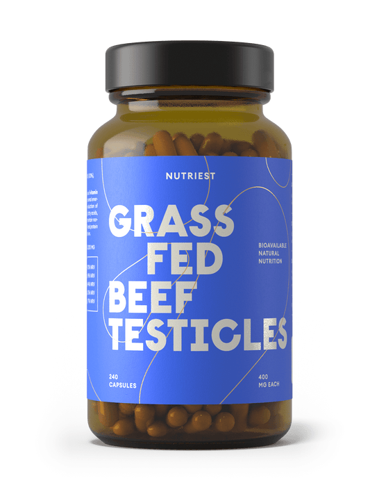 Capsules de testicules de bœuf bio déshydraté (testicules de taureau) pratiques