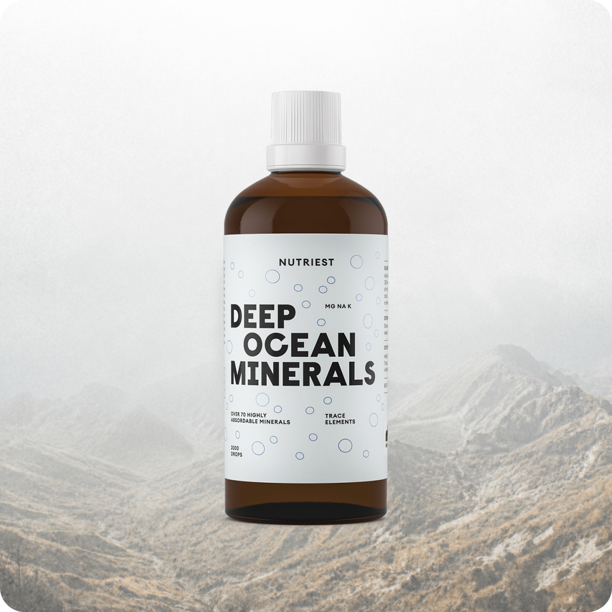Tiefsee Mineralien Tropfen aus dem Fokus-Trio