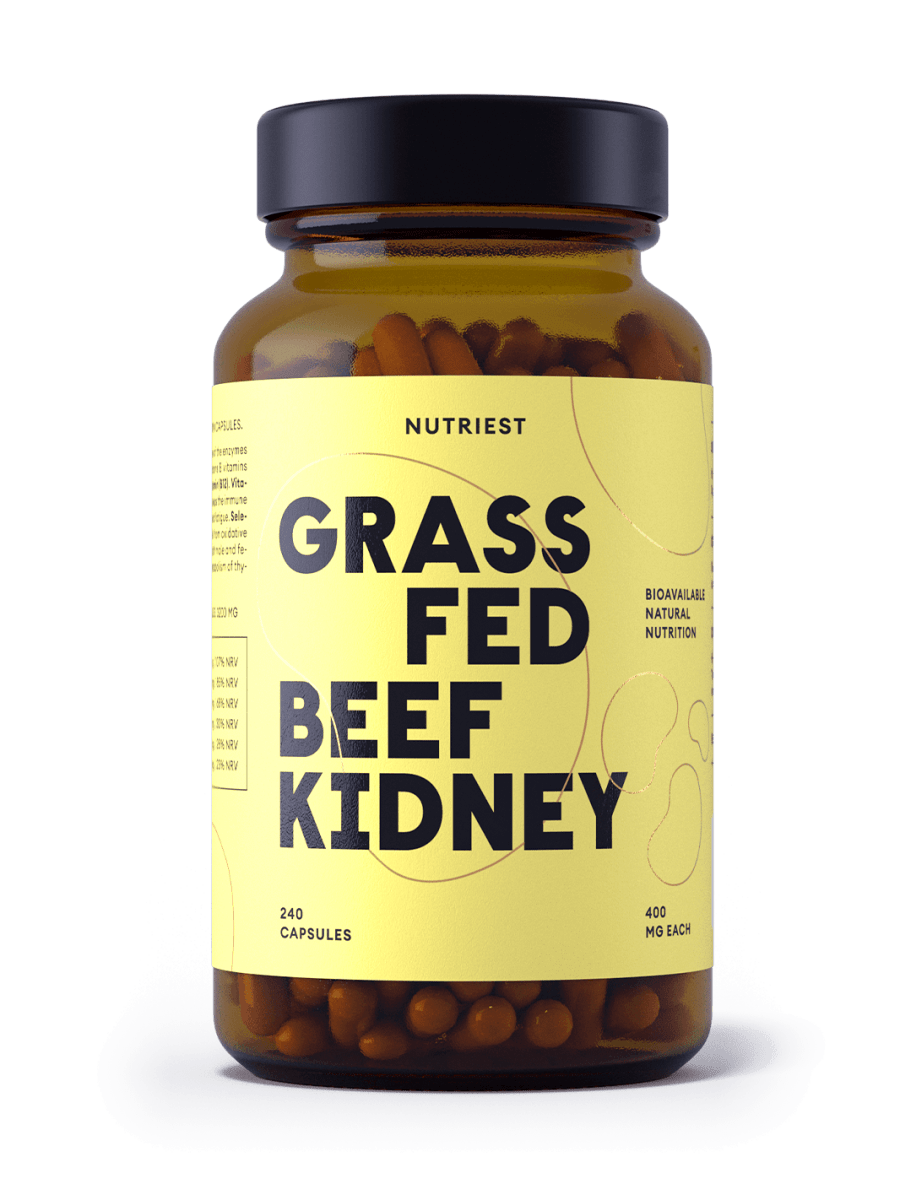 Getrocknete Bio Weiderind Nieren in Kapseln NUTRIEST - Raw Animal