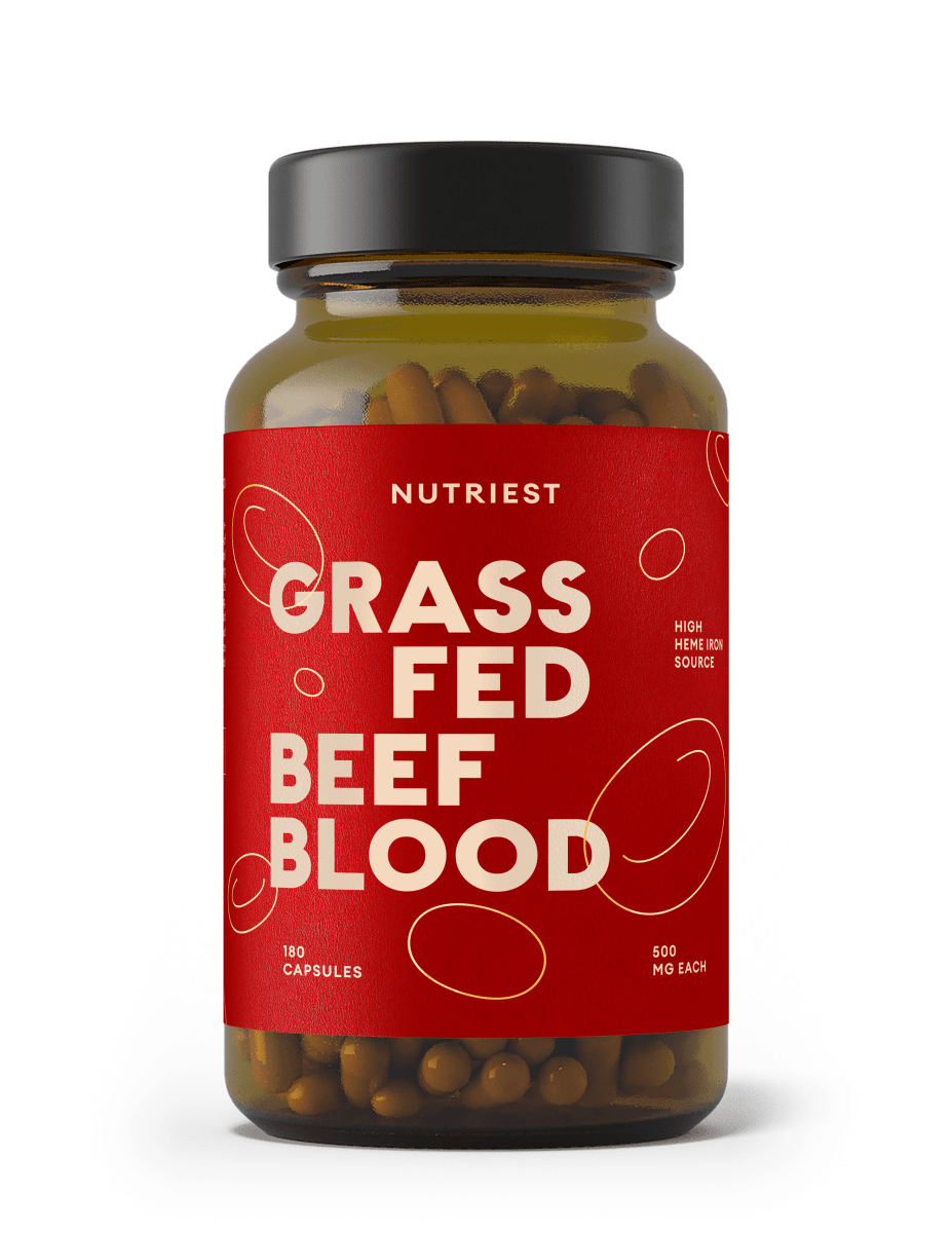 Getrocknetes Bio Weiderind Blut in Kapseln NUTRIEST - Raw Animal