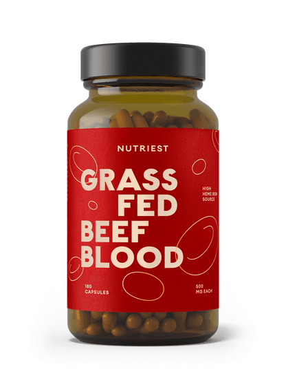 Getrocknetes Bio Weiderind Blut in Kapseln NUTRIEST - Raw Animal