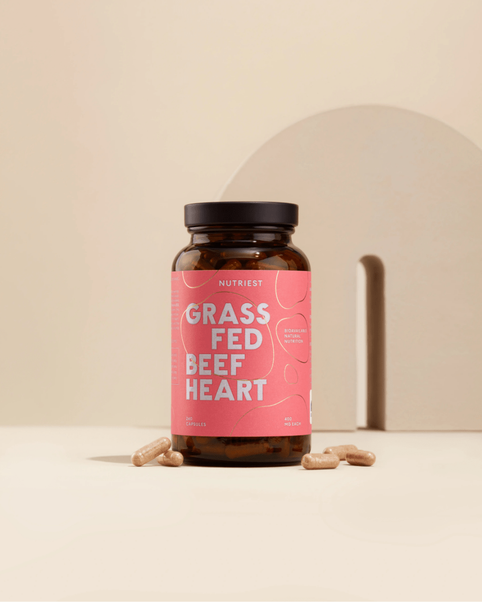 Getrocknetes Bio Weiderind Herz in Kapseln NUTRIEST - Raw Animal