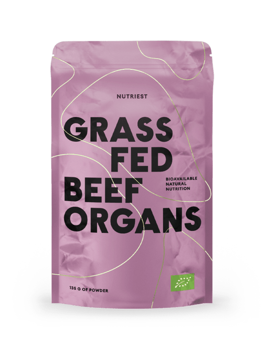 Getrocknetes Bio Weiderind Organ Mix Pulver NUTRIEST - Raw Animal