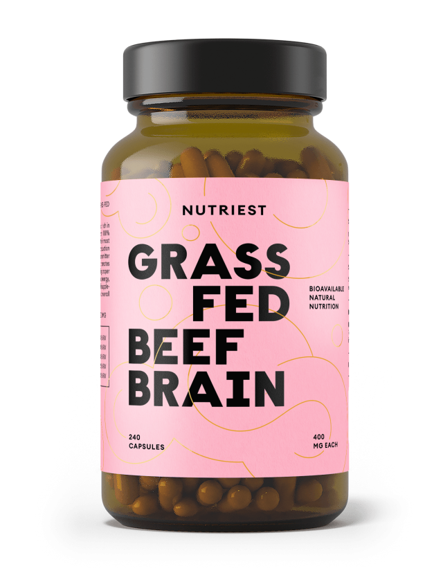 Cerebro de Res de Pastoreo Seco en Cápsulas