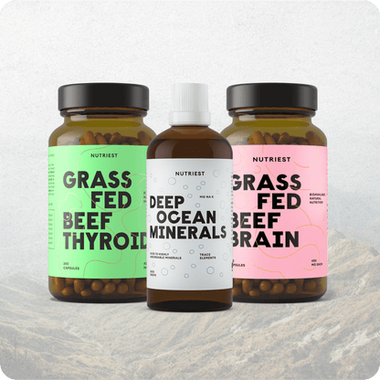 Psyche+: Rinderhirn, Bio-Schilddrüse und Tiefsee Mineralien für Nerven und Psyche